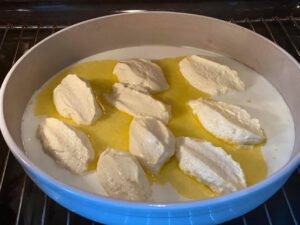 0a35fab9a35b6619a20c52efe0c6b212 gebackene topfennockerl 4